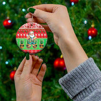 Mele Kalikimaka Hawaii Christmas Ceramic Ornament Funny Santa 67 Gen Alpha Slang - Polynesian Pride