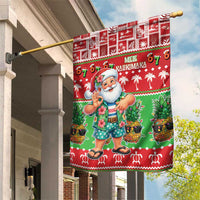 Mele Kalikimaka Hawaii Christmas Garden Flag Funny Santa 67 Gen Alpha Slang LT05 House Flag Red - Polynesian Pride