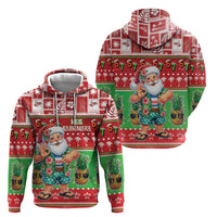 Mele Kalikimaka Hawaii Christmas Zip Hoodie Funny Santa 67 Gen Alpha Slang LT05 - Polynesian Pride