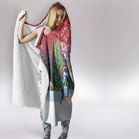Christmas In July Hooded Blanket Funny Dabbing Dance Koala And Blue Penguins LT05 - Polynesian Pride