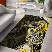 Sarcoma Awareness Area Rug You Are Stronger Than Sarcoma