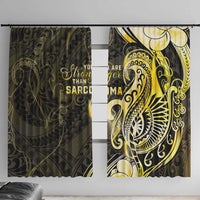 Sarcoma Awareness Window Curtain You Are Stronger Than Sarcoma