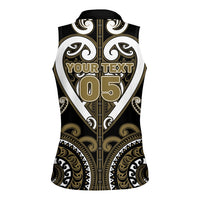 Custom Aotearoa Waikato Tainui Women Sleeveless Polo Shirt Maori Tribal Pattern