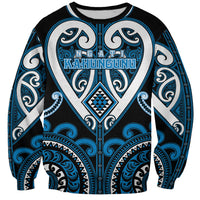 Custom Aotearoa Ngati Kahungunu Sweatshirt Maori Tribal Pattern