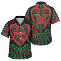 Custom Aotearoa Ngai Tuhoe Family Matching Mermaid Dress and Hawaiian Shirt Maori Tribal Pattern LT05 Son's Shirt Black - Polynesian Pride