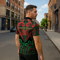 Custom Aotearoa Ngai Tuhoe Zipper Polo Shirt Maori Tribal Pattern LT05 - Polynesian Pride
