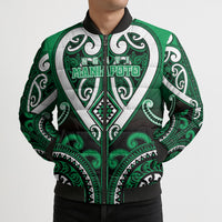 Custom Aotearoa Ngati Maniapoto Bomber Puffer Jacket Maori Tribal Pattern
