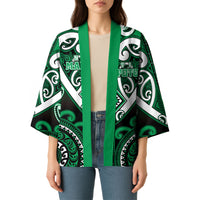 Custom Aotearoa Ngati Maniapoto Kimono Maori Tribal Pattern