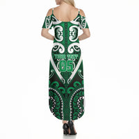 Custom Aotearoa Ngati Maniapoto Summer Maxi Dress Maori Tribal Pattern LT05 - Polynesian Pride