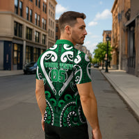 Custom Aotearoa Ngati Maniapoto Zipper Polo Shirt Maori Tribal Pattern LT05 - Polynesian Pride