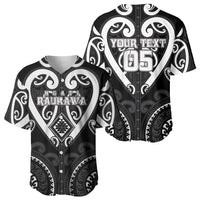 Custom Aotearoa Ngati Raukawa Baseball Jersey Maori Tribal Pattern