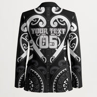 Custom Aotearoa Ngati Raukawa Blazer Maori Tribal Pattern