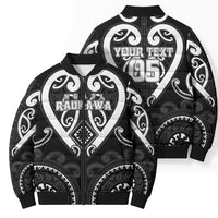 Custom Aotearoa Ngati Raukawa Bomber Puffer Jacket Maori Tribal Pattern