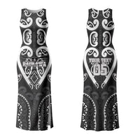 Custom Aotearoa Ngati Raukawa Family Matching Tank Maxi Dress and Hawaiian Shirt Maori Tribal Pattern LT05 Mom's Dress Black - Polynesian Pride