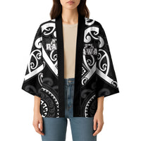 Custom Aotearoa Ngati Raukawa Kimono Maori Tribal Pattern