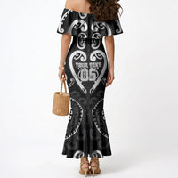Custom Aotearoa Ngati Raukawa Mermaid Dress Maori Tribal Pattern LT05 - Polynesian Pride