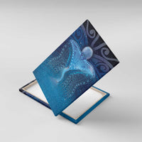 Polynesia Manta Ray Canvas Wall Art Let's The Sea Set You Free - Polynesian Pride