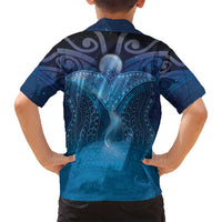 Polynesia Manta Ray Family Matching Puletasi and Hawaiian Shirt Let's The Sea Set You Free - Polynesian Pride