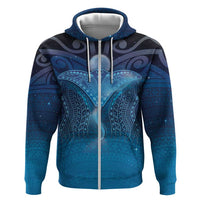 Polynesia Manta Ray Hoodie Let's The Sea Set You Free - Polynesian Pride