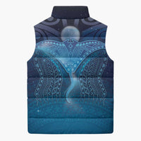 Polynesia Manta Ray Sleeveless Puffer Jacket Let's The Sea Set You Free - Polynesian Pride
