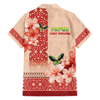 Papua New Guinea Oro Province Family Matching Long Sleeve Bodycon Dress and Hawaiian Shirt Oro Birdwing Butterfly