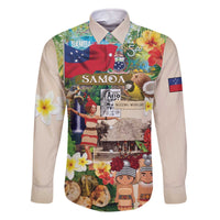 Samoa Culture Family Matching Off The Shoulder Long Sleeve Dress and Hawaiian Shirt Embracing The Spirit