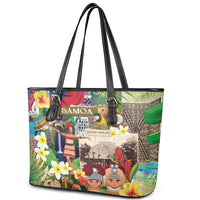 Samoa Culture Leather Tote Bag Embracing The Spirit