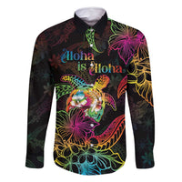 Hawaii Pride Family Matching Mermaid Dress and Hawaiian Shirt Aloha Is Aloha