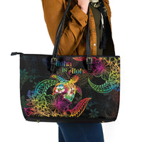 Hawaii Pride Leather Tote Bag Aloha Is Aloha