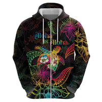 Hawaii Pride Zip Hoodie Aloha Is Aloha