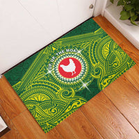 American Samoa Manua Cession Day Rubber Doormat Up Up The Moa