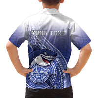 Personalized Samoana High School Family Matching Puletasi and Hawaiian Shirt Polynesian Tribal Shark LT05 - Polynesian Pride