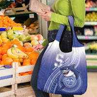 Samoana High School Grocery Bag Polynesian Tribal Shark