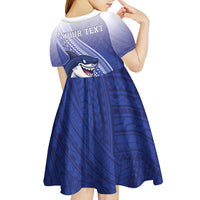 Personalized Samoana High School Kid Short Sleeve Dress Polynesian Tribal Shark LT05 - Polynesian Pride