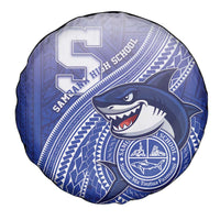 Samoana High School Spare Tire Cover Polynesian Tribal Shark