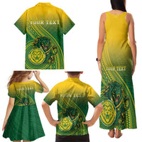 Personalized Leone High School Family Matching Tank Maxi Dress and Hawaiian Shirt Leone Lion