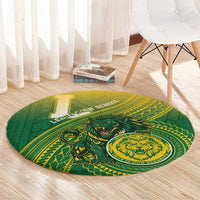 Leone High School Round Carpet Leone Lion