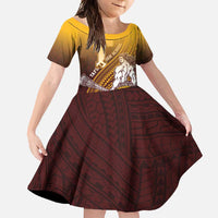 Personalized Tafuna High School Family Matching Tank Maxi Dress and Hawaiian Shirt Polynesian Warrior