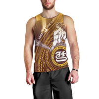 Personalized Tafuna High School Men Tank Top Polynesian Warrior