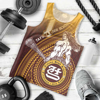 Personalized Tafuna High School Men Tank Top Polynesian Warrior