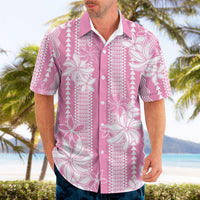 Hawaii Kakau Tribal Hawaiian Shirt With Pink Tiare LT05 - Polynesian Pride