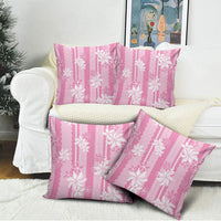 Hawaii Kakau Tribal Pillow Cover With Pink Tiare
