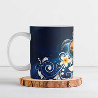 Hawaii Honu Ceramic Mug Polynesian Curves Plumeria - Polynesian Pride
