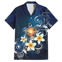 Hawaii Honu Hawaiian Shirt Polynesian Curves Plumeria - Polynesian Pride