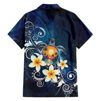 Hawaii Honu Hawaiian Shirt Polynesian Curves Plumeria - Polynesian Pride