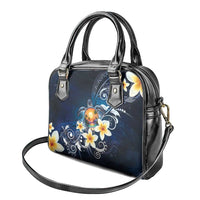 Hawaii Honu Shoulder Handbag Polynesian Curves Plumeria - Polynesian Pride