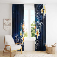 Hawaii Honu Window Curtain Polynesian Curves Plumeria - Polynesian Pride