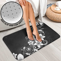 Hawaii Honu Bathroom Set Polynesian Curves Plumeria Grayscale LT05 - Polynesian Pride