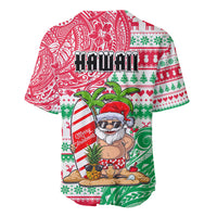 Hawaii Christmas Baseball Jersey Santa Claus Surf Mele Kalikimaka LT05 - Polynesian Pride