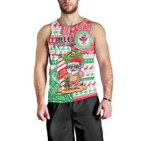 Hawaii Christmas Men Tank Top Santa Claus Surf Mele Kalikimaka LT05 - Polynesian Pride